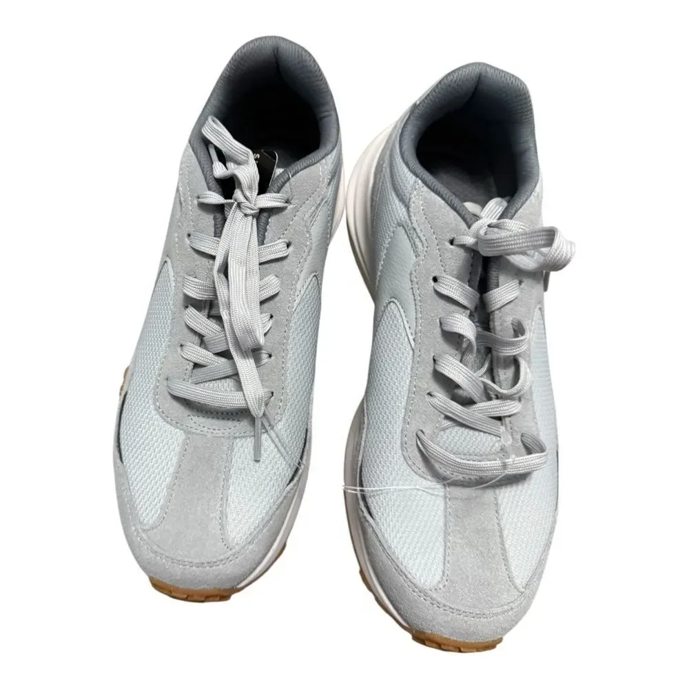 NEW SKECHERS Men's Fury Retro Jogger Sneaker Grey size 8.5
